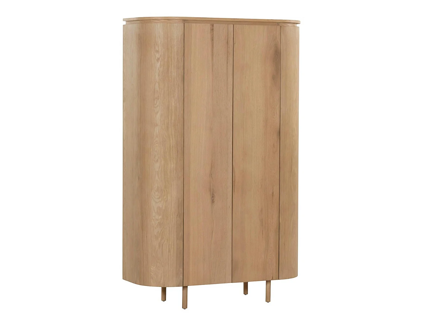 Buffet haut design en chêne clair 2 portes LOREN