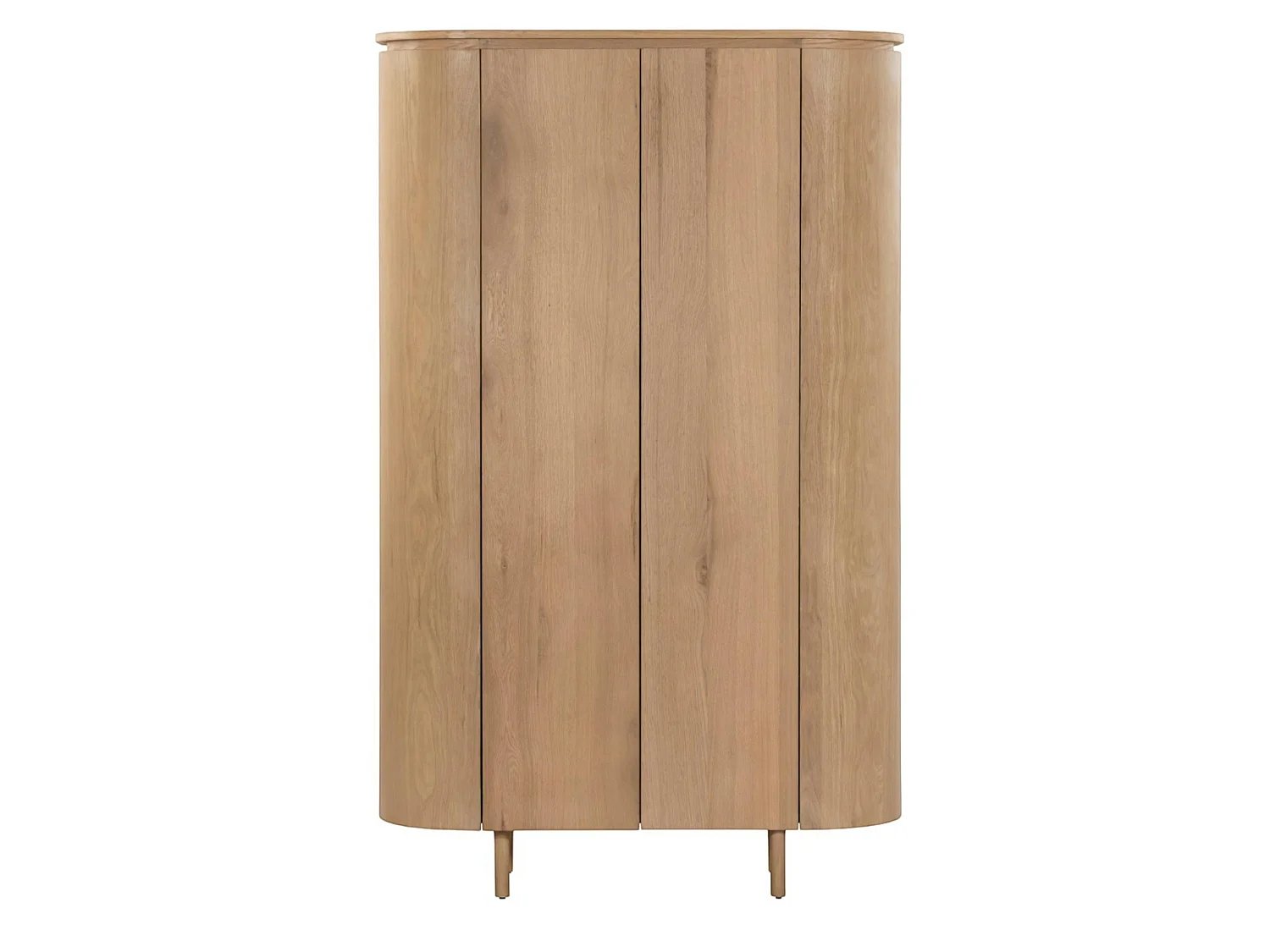 Buffet haut design en chêne clair 2 portes LOREN
