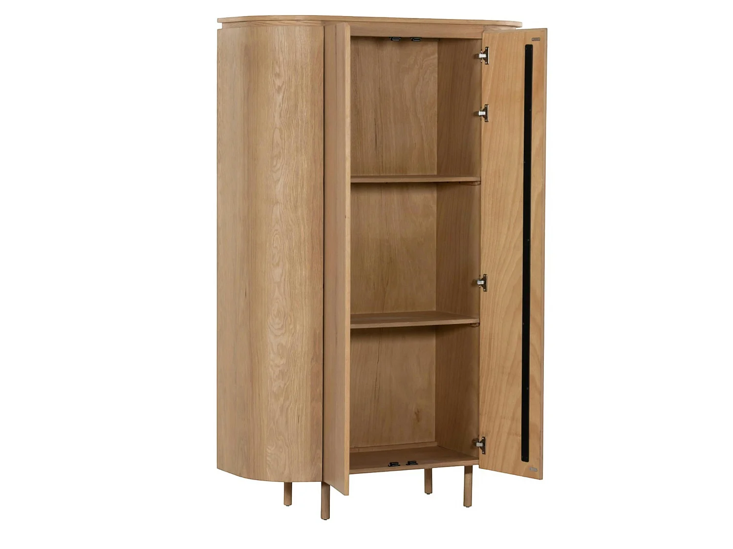 Buffet haut design en chêne clair 2 portes LOREN