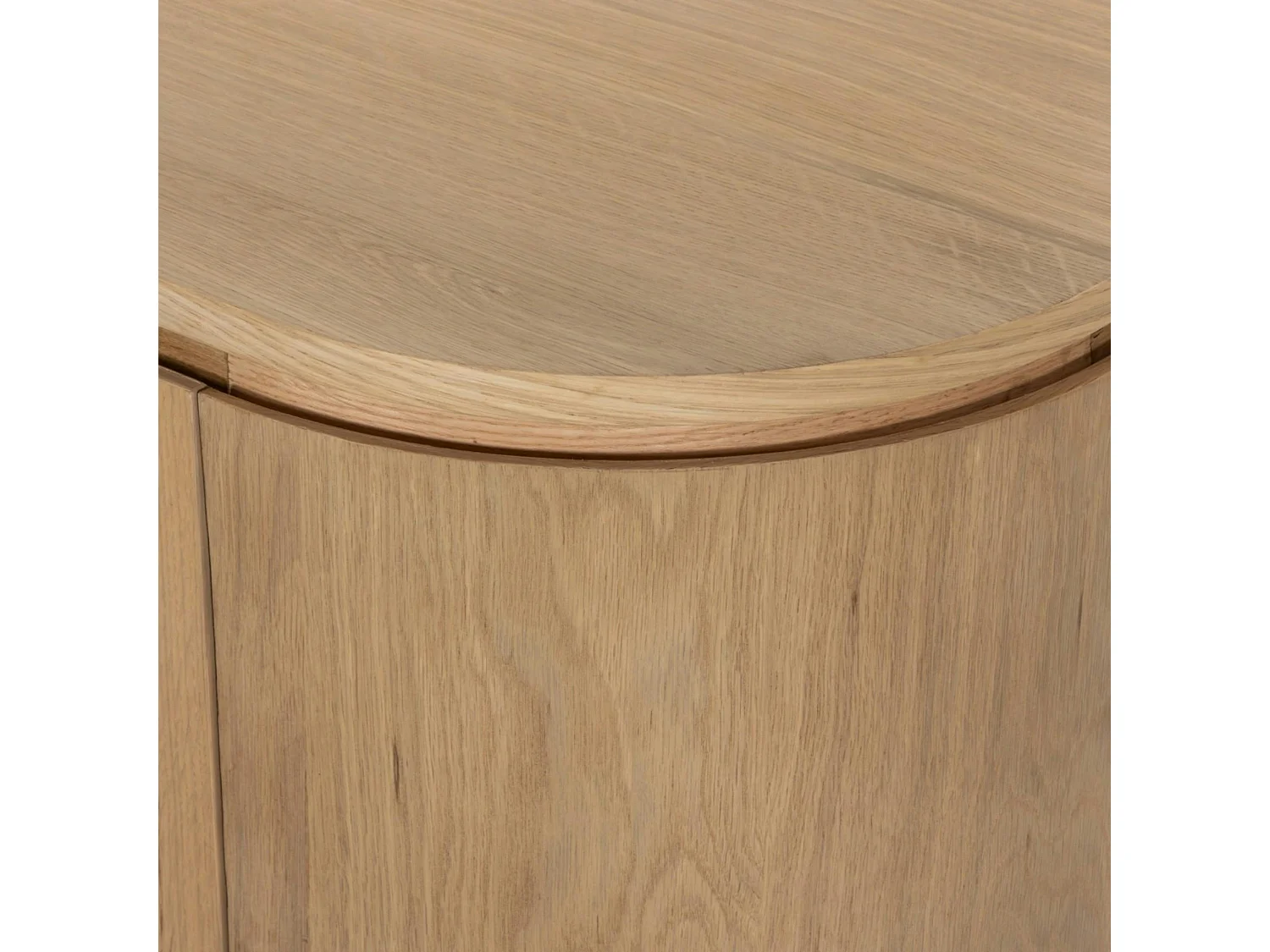 Buffet haut design en chêne clair 2 portes LOREN