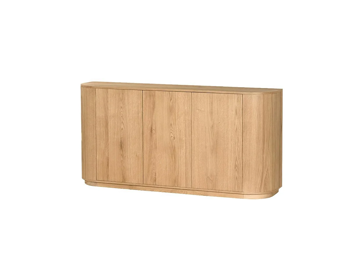 Buffet moderne 3 portes en chêne clair LOREN