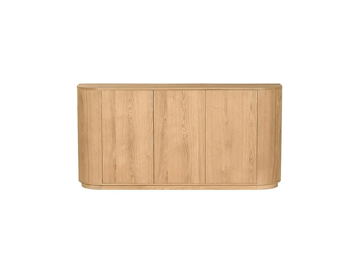 Buffet moderne 3 portes en chêne clair LOREN