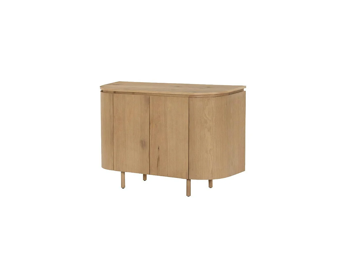 Petit buffet design en chêne clair 2 portes LOREN