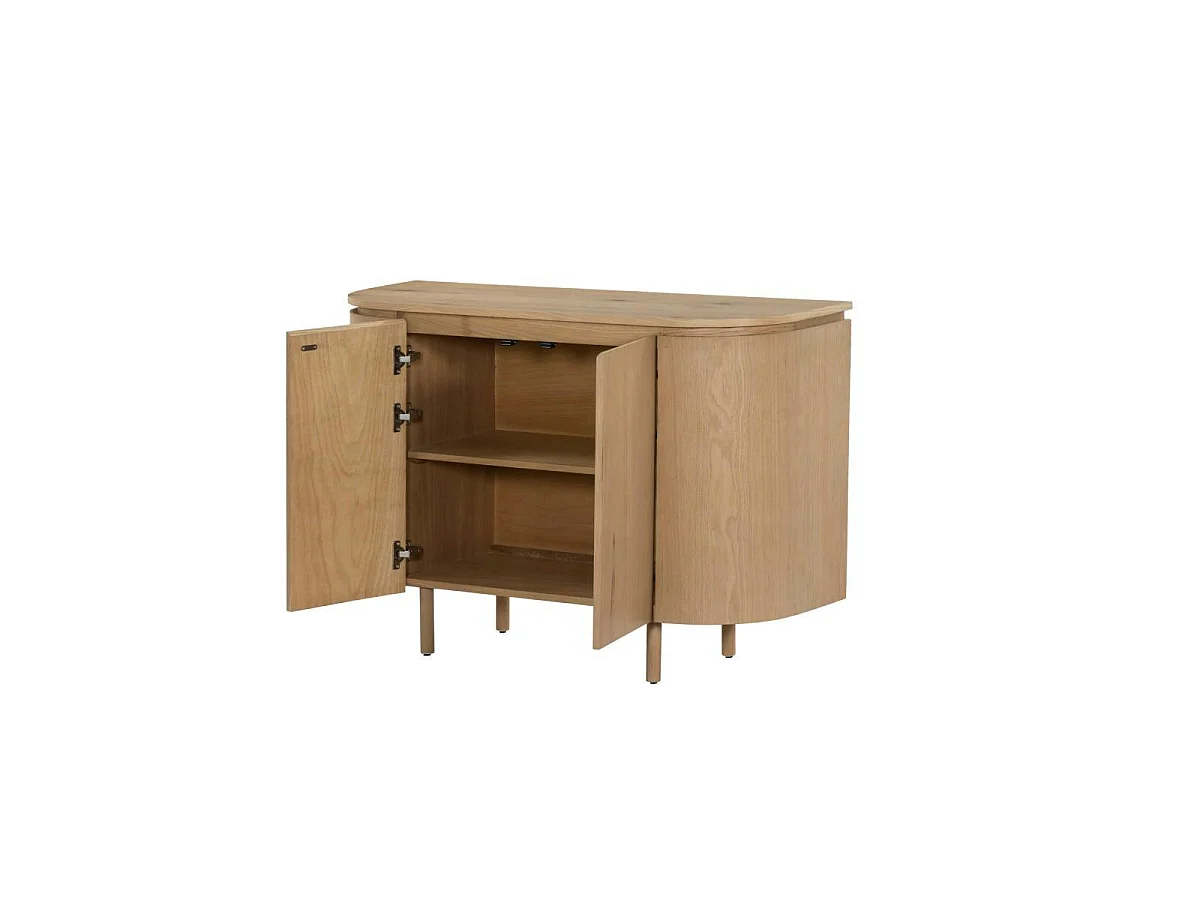 Petit buffet design en chêne clair 2 portes LOREN