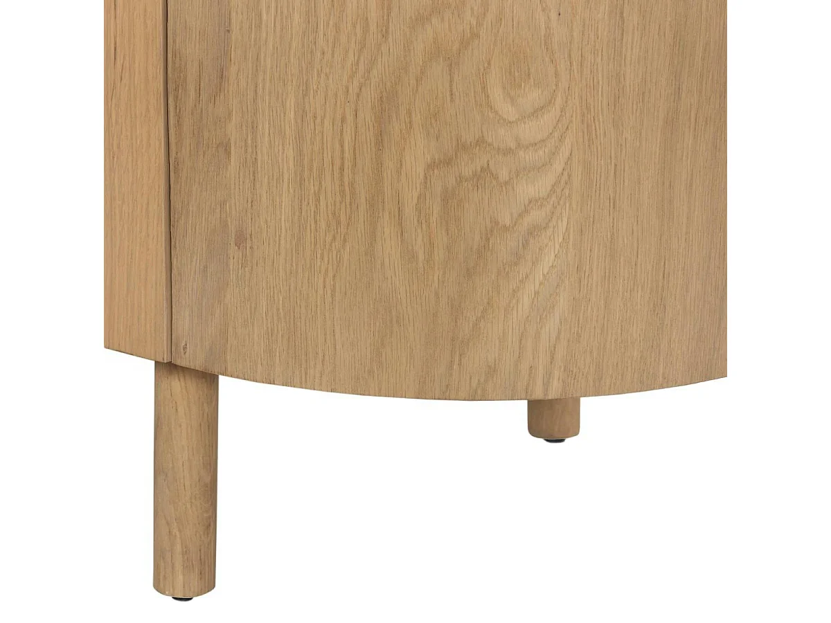 Petit buffet design en chêne clair 2 portes LOREN