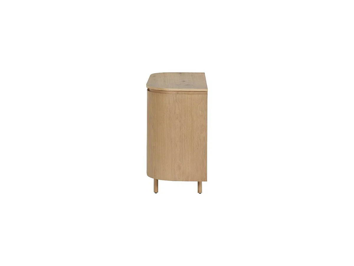 Petit buffet design en chêne clair 2 portes LOREN