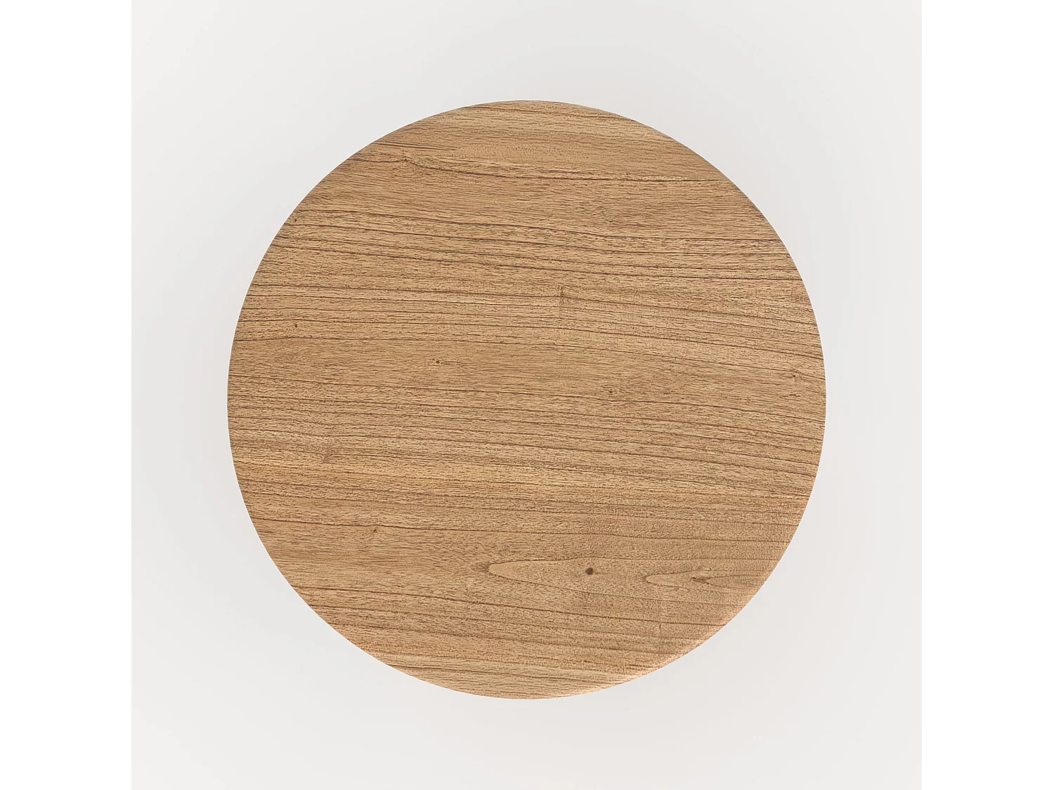 Runde Beistelltisch aus hellem Holz D40 cm - Néa