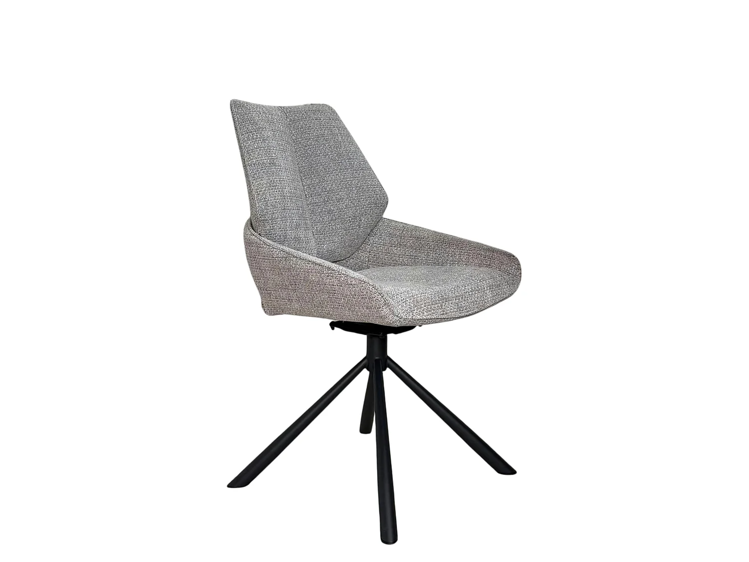 Chaise pivotante grise assise baquet (lot de 2) LIGURIE