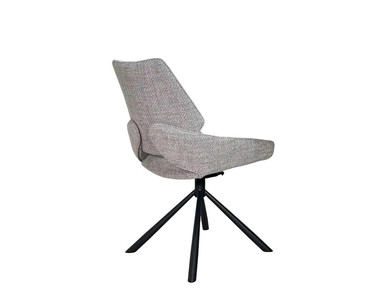 Chaise pivotante grise assise baquet (lot de 2) LIGURIE