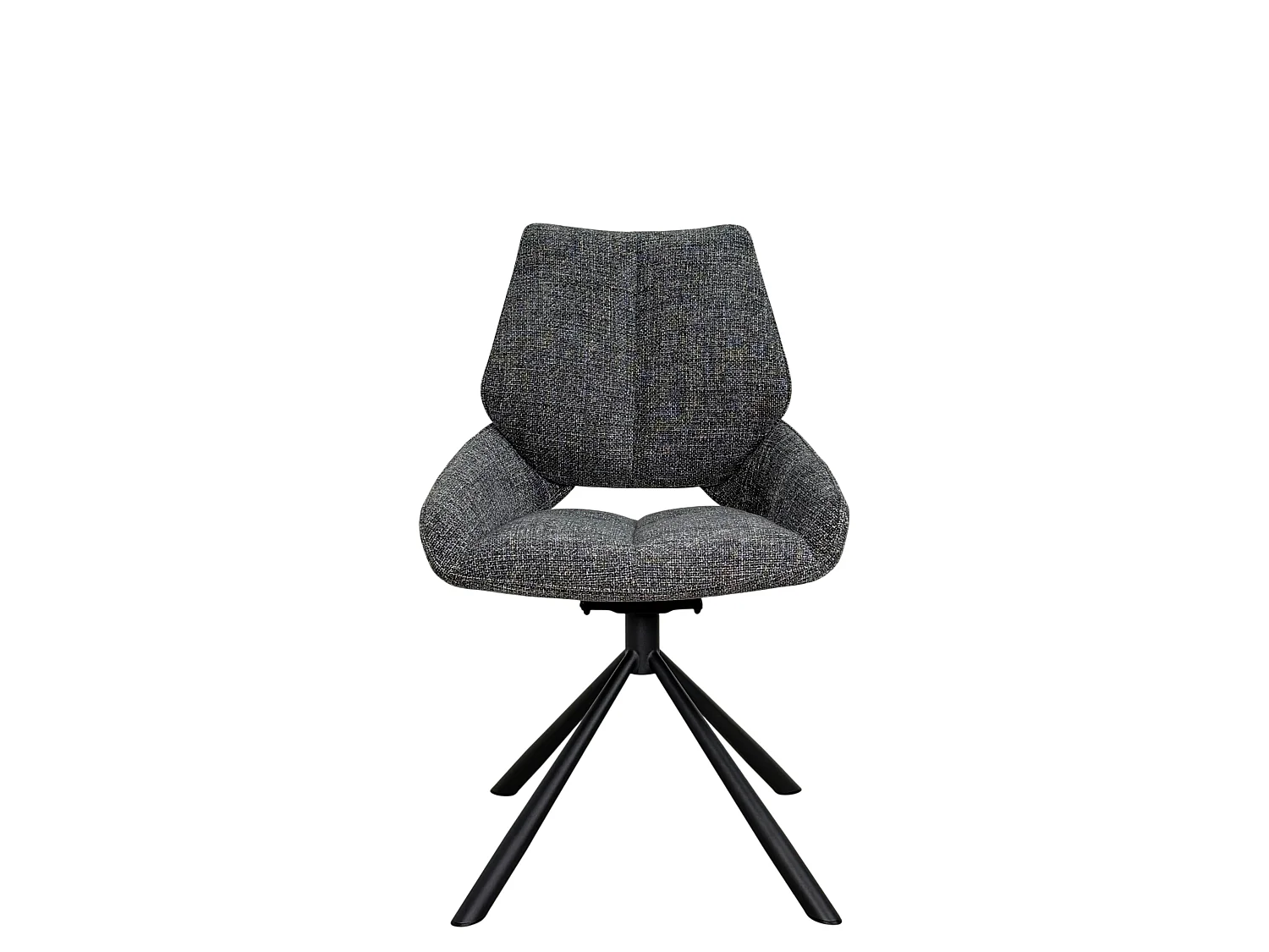 Chaise pivotante anthracite assise baquet (lot de 2) LIGURIE