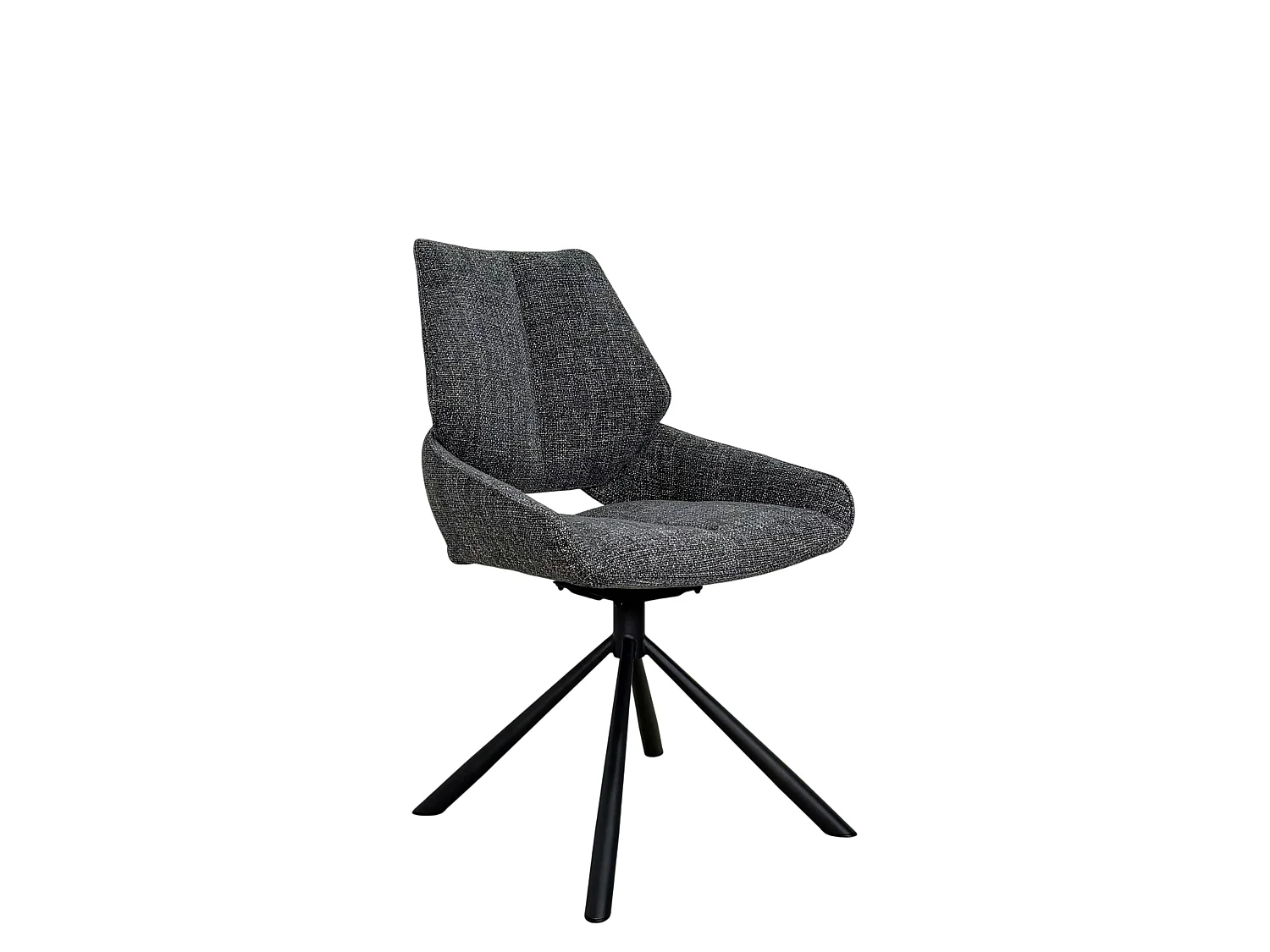 Chaise pivotante anthracite assise baquet (lot de 2) LIGURIE