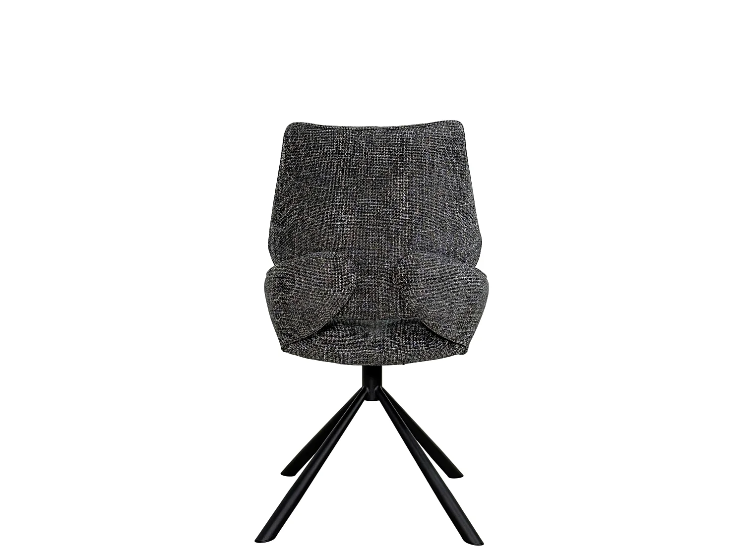 Chaise pivotante anthracite assise baquet (lot de 2) LIGURIE