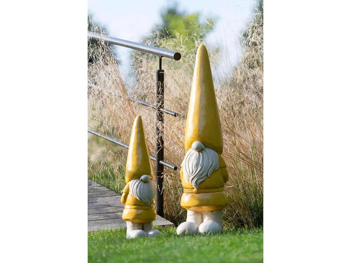 Statue Lutin Extérieur "Pasquale" 61cm Jaune