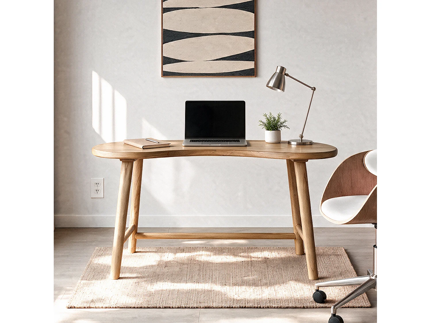 Bureau en bois massif de mindi - Brandan