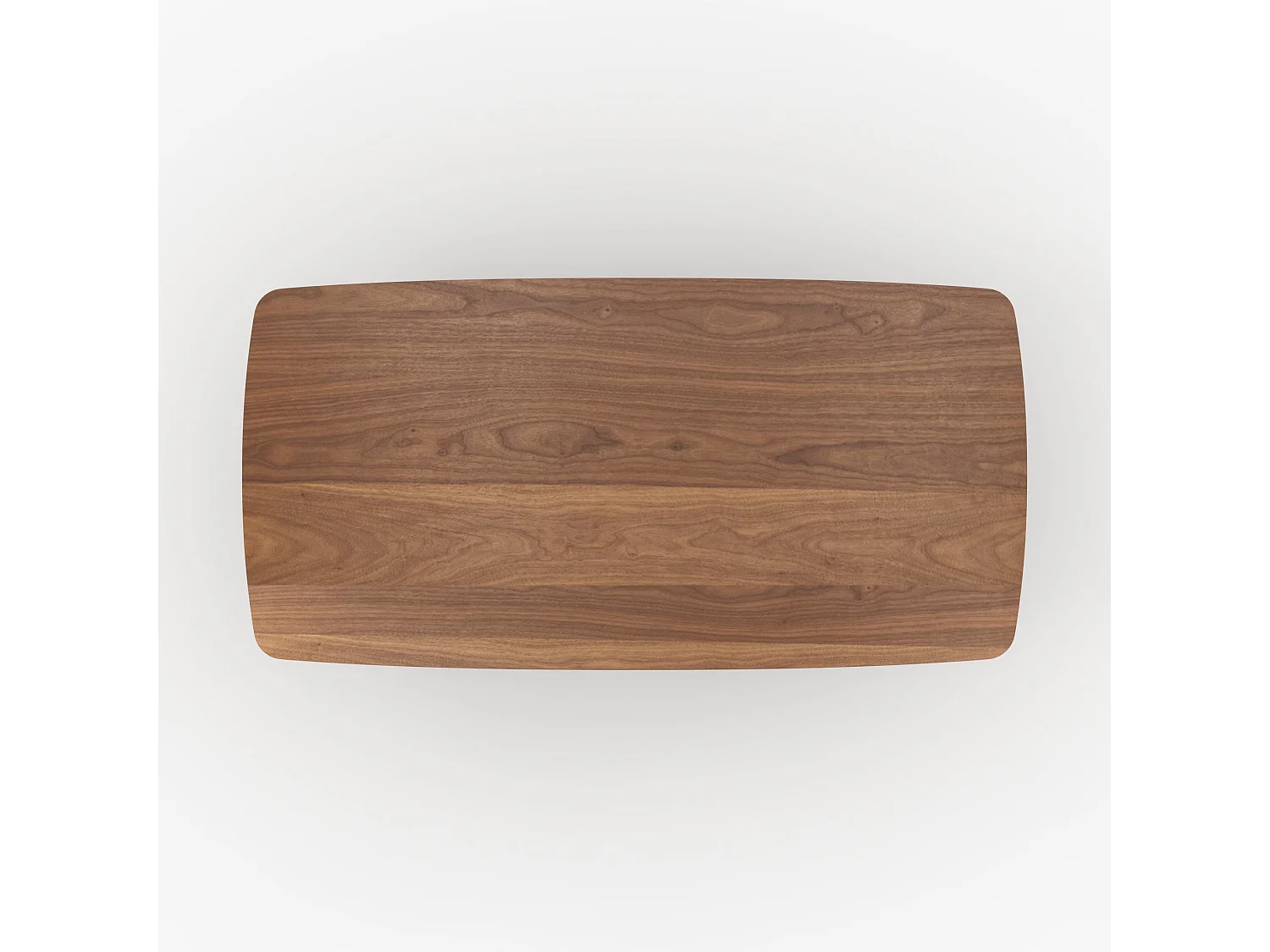 Table rectangulaire 6 places en bois contreplaqué et placage en noyer - Asma