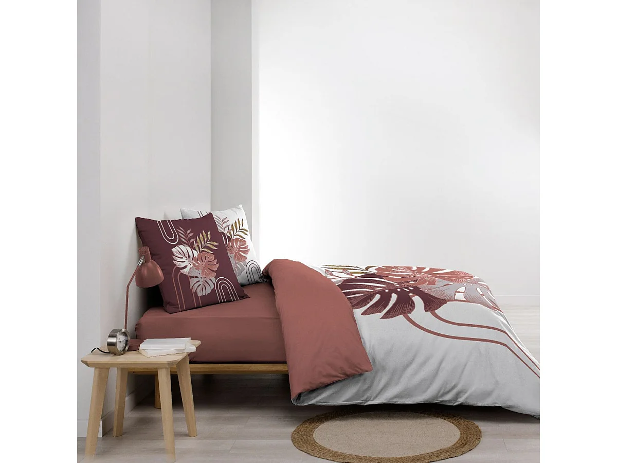 Parure de Lit 3 Pièces "Astria" 240x220cm Rose