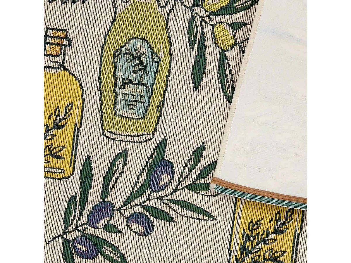 Tapis de Cuisine Antidérapant "Garrigue" 60x90cm Beige