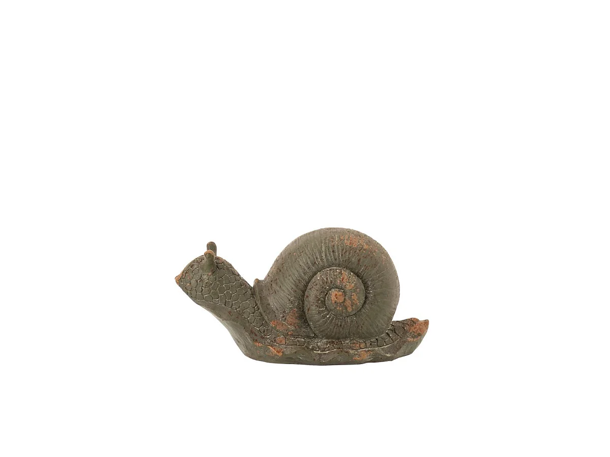 Statuette Escargot d'Extérieur "Antik" 27cm Vert Foncé