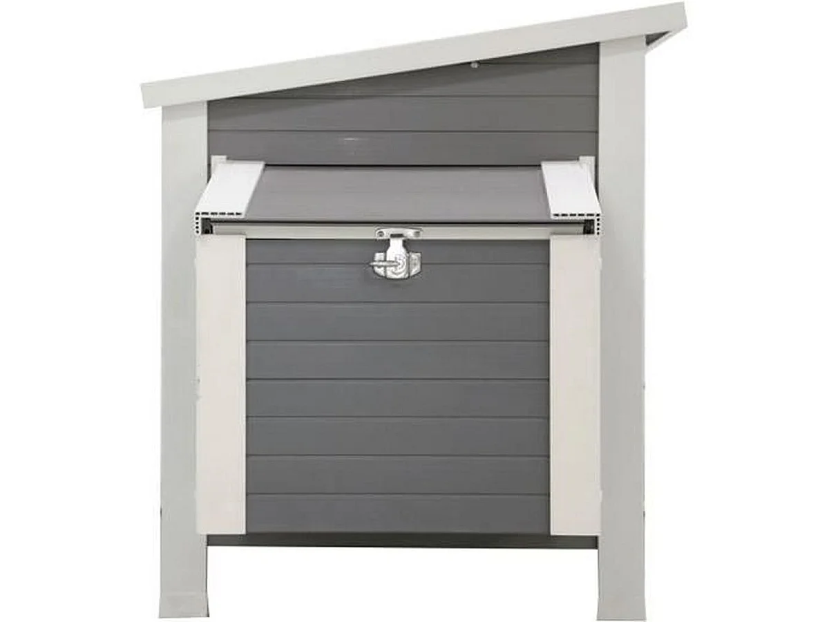 Poulailler Kerbl Barney ECO 137 x 73 x 83 cm – Gris et blanc