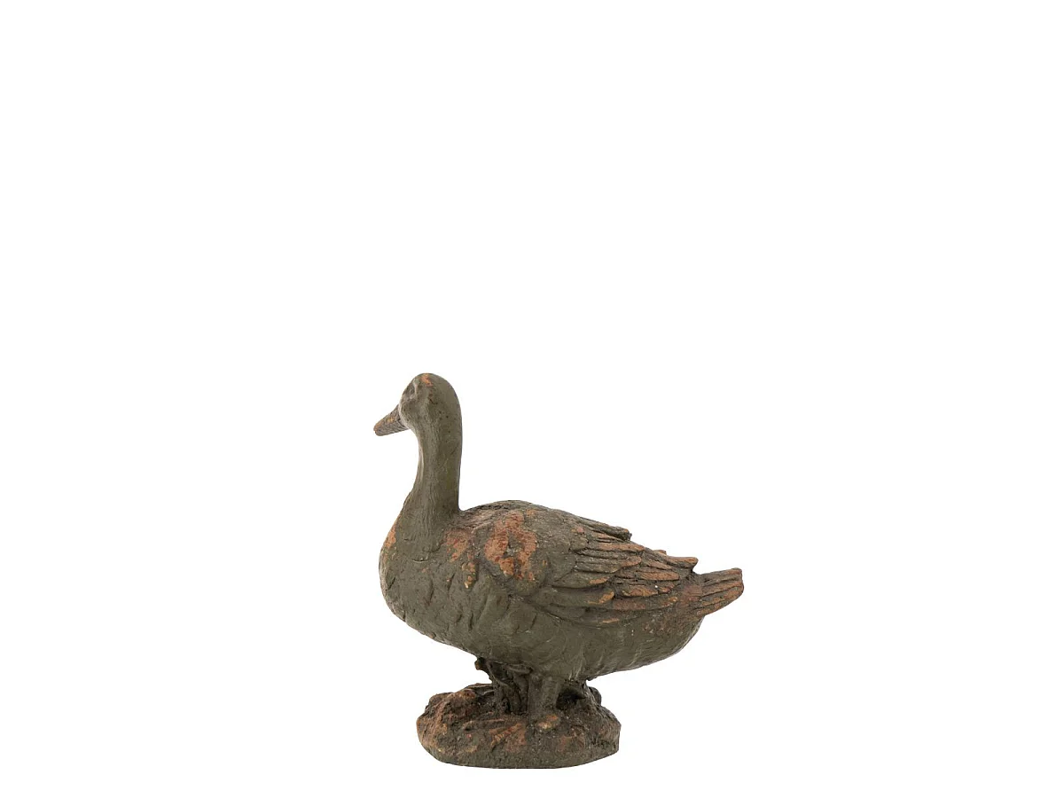 Statuette Canard d'Extérieur "Antik" 36cm Vert Foncé