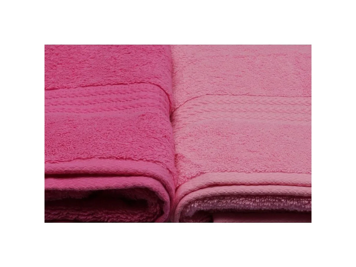Ensemble de 4 serviettes de bain ASIR 70 x 140 cm - Nuances de rose