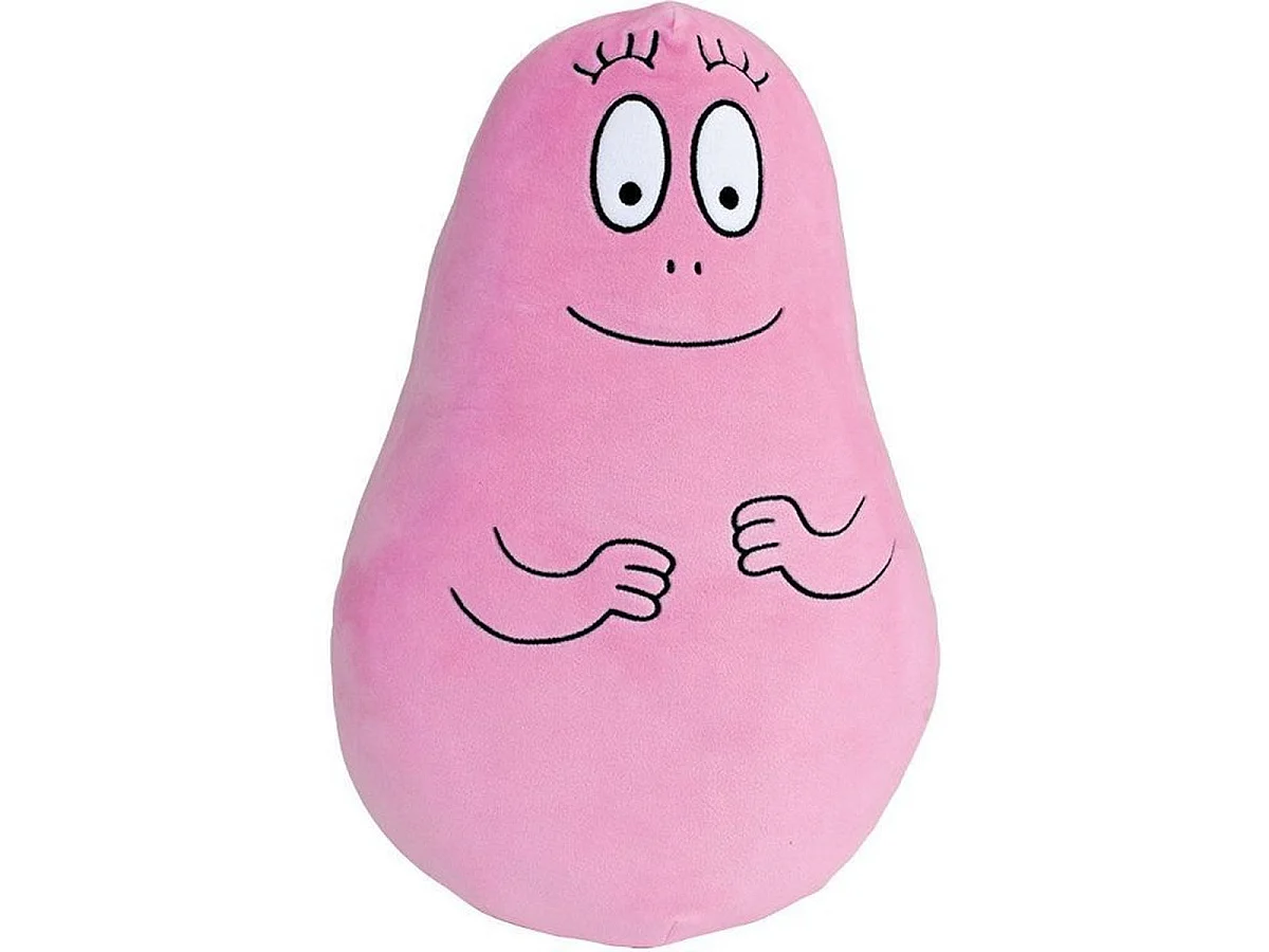 Lot de 2 coussins peluches Barbapapa & Barbamama JEMINI 40 cm