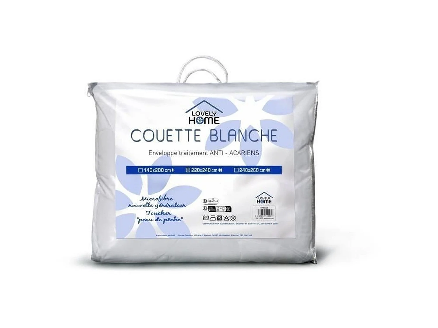 Duvet Lovely Home Blanco 140 x 200 cm