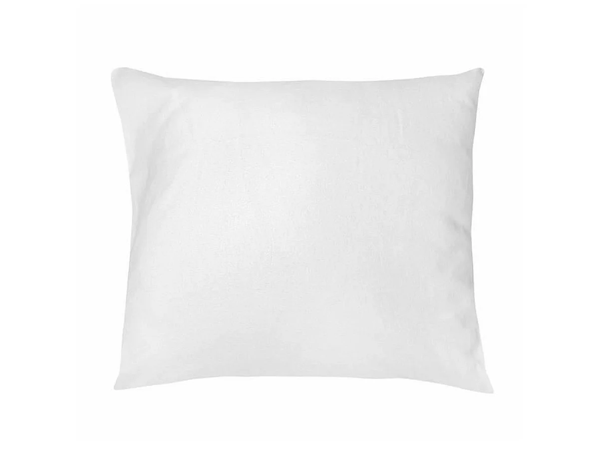 TOISON D'OR CUMIN Kussenbeschermer 100% Katoen 60x60 cm - Wit, Zacht aanvoelend, Machinewasbaar