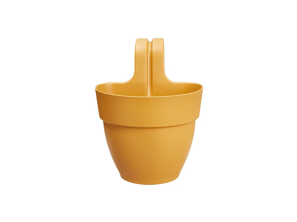 Balconnière en plastique Elho Vibia Campana Easy Hanger Small jaune miel - Ø 24 cm