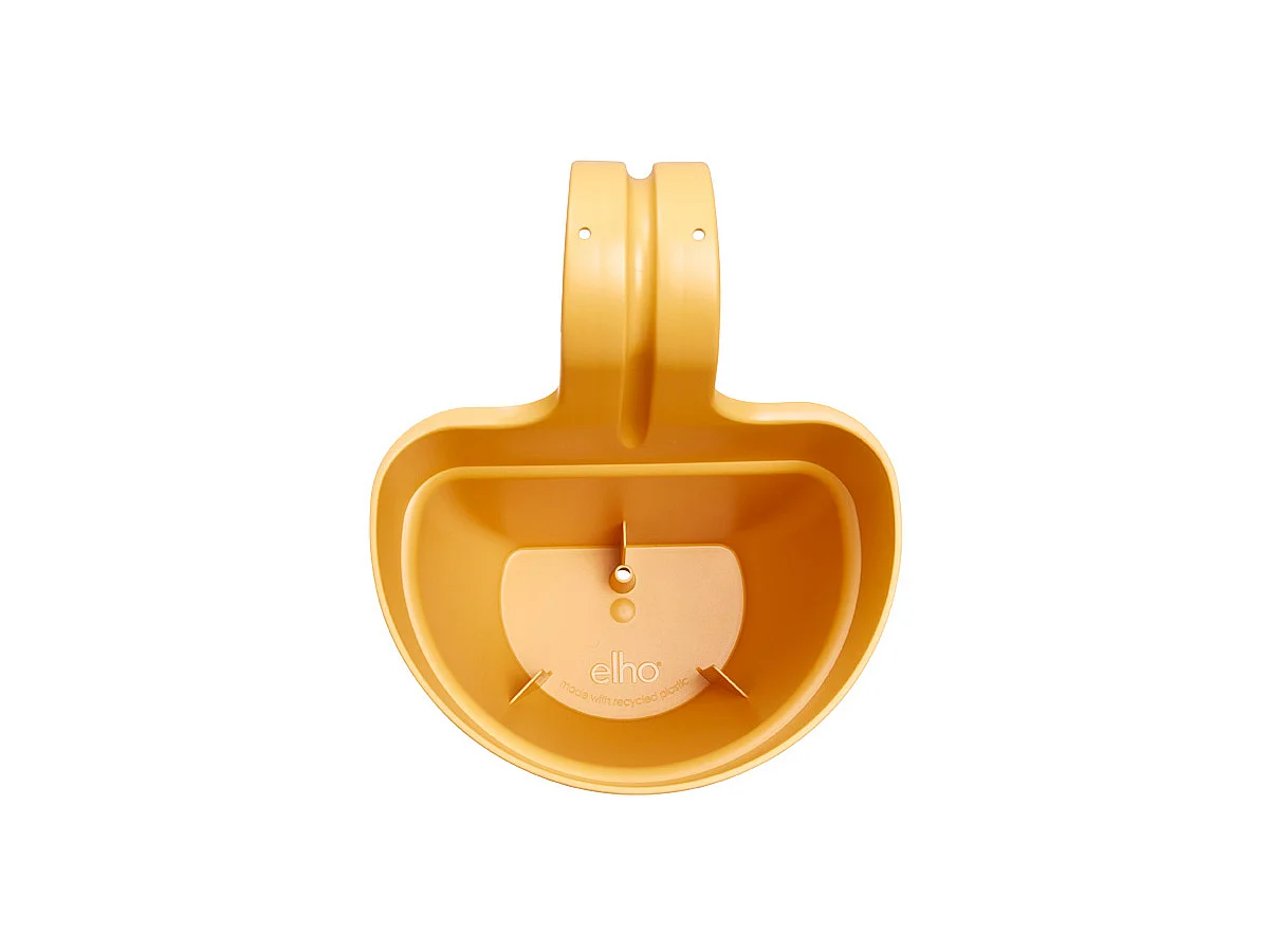 Balconnière en plastique Elho Vibia Campana Easy Hanger Small jaune miel - Ø 24 cm