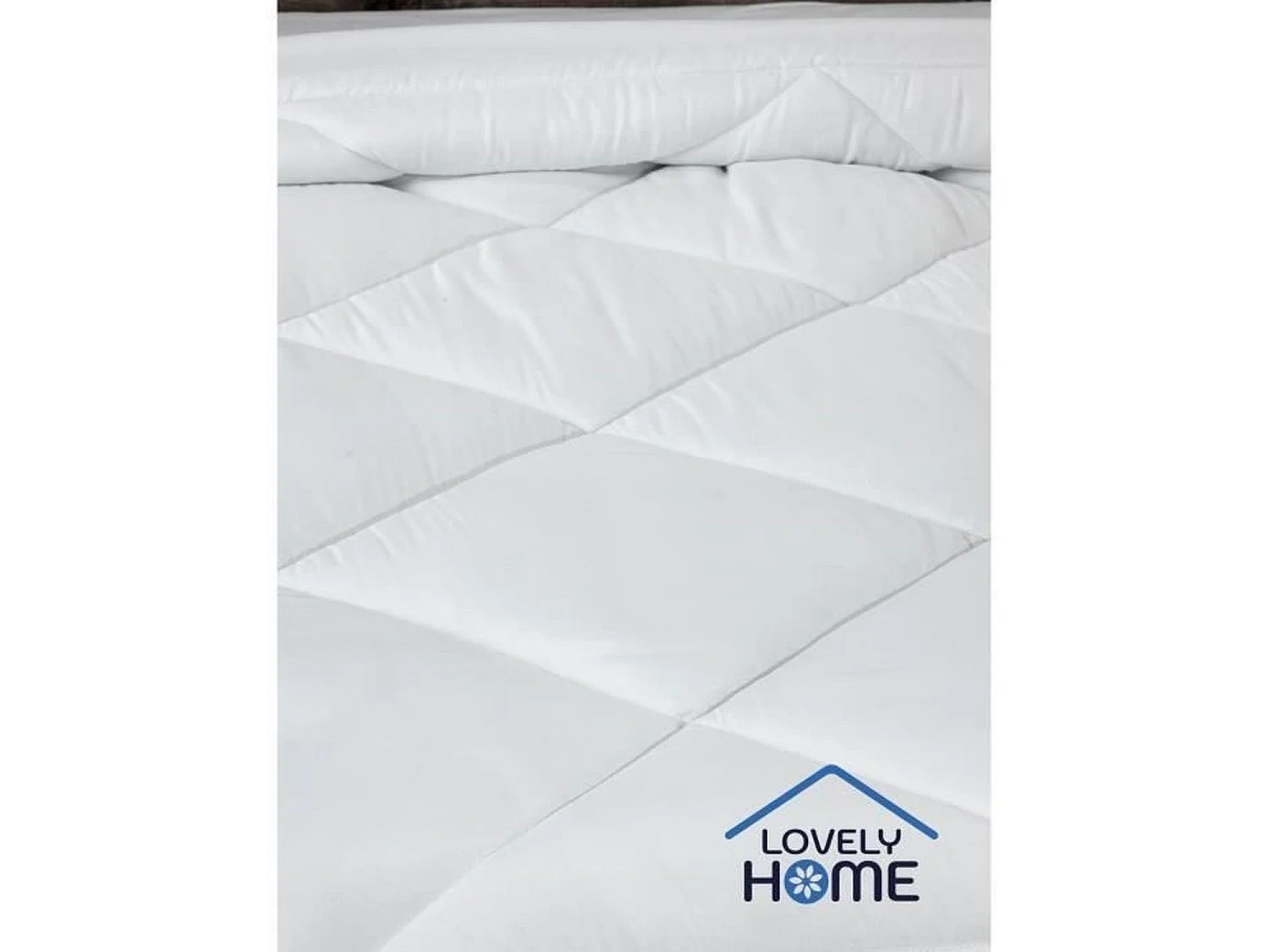 Edredón Ligero Anti-Ácaros 240 x 260 cm - Lovely Home - Microfibra Blanca - 2 Personas