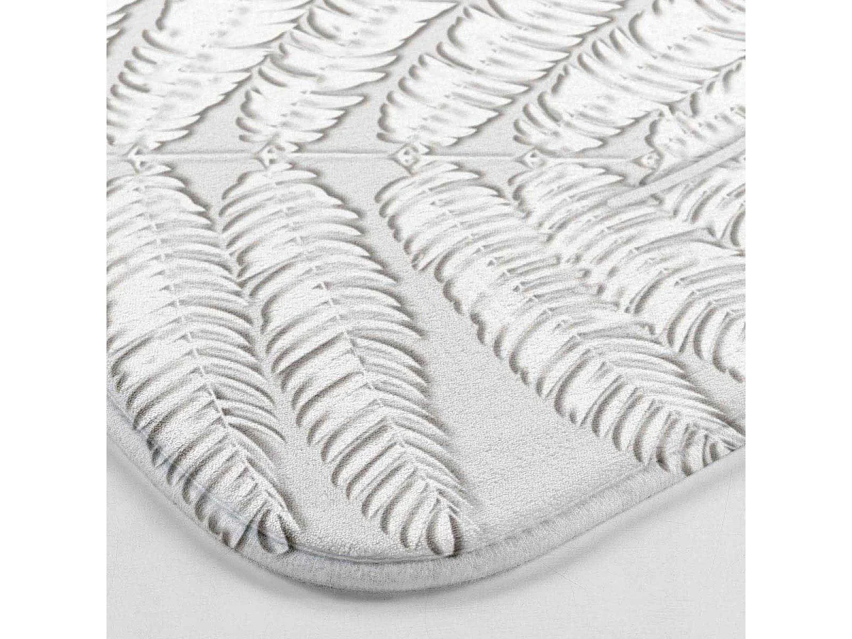 Tapis Contour WC Microfibre "Amber" 45x45cm Gris