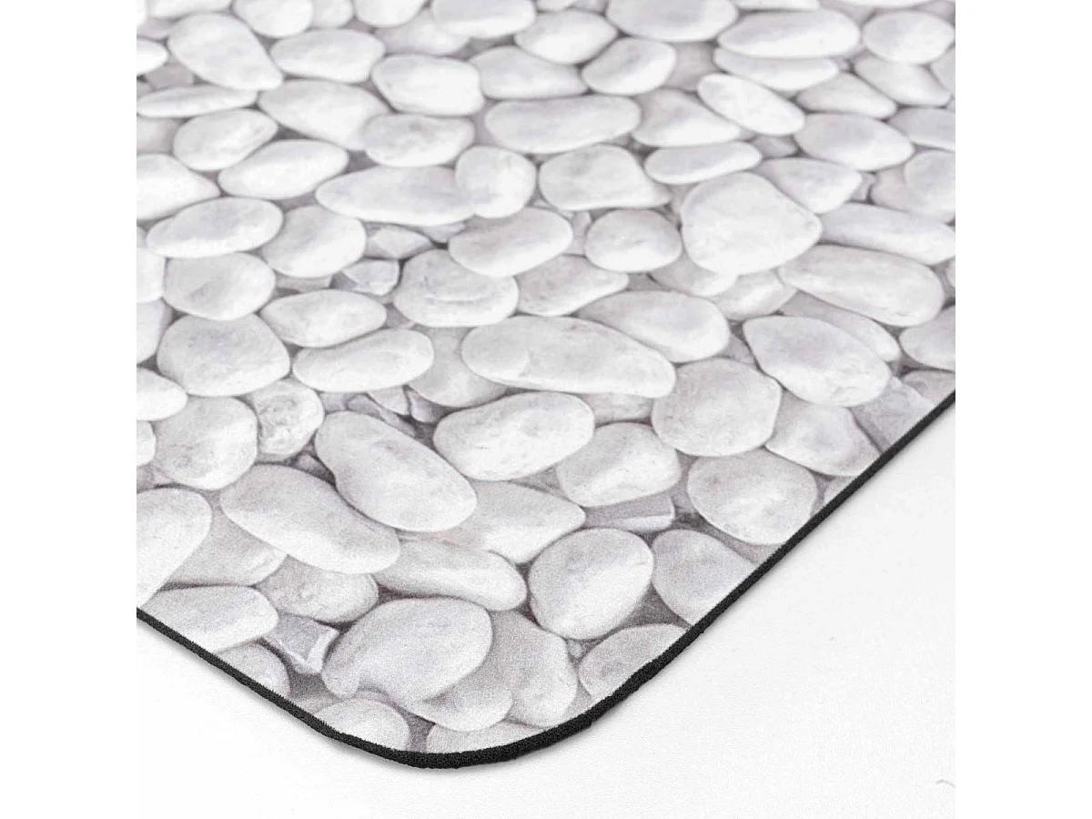 Tapis de Bain Imprimé "Leandra" 50x120cm Gris