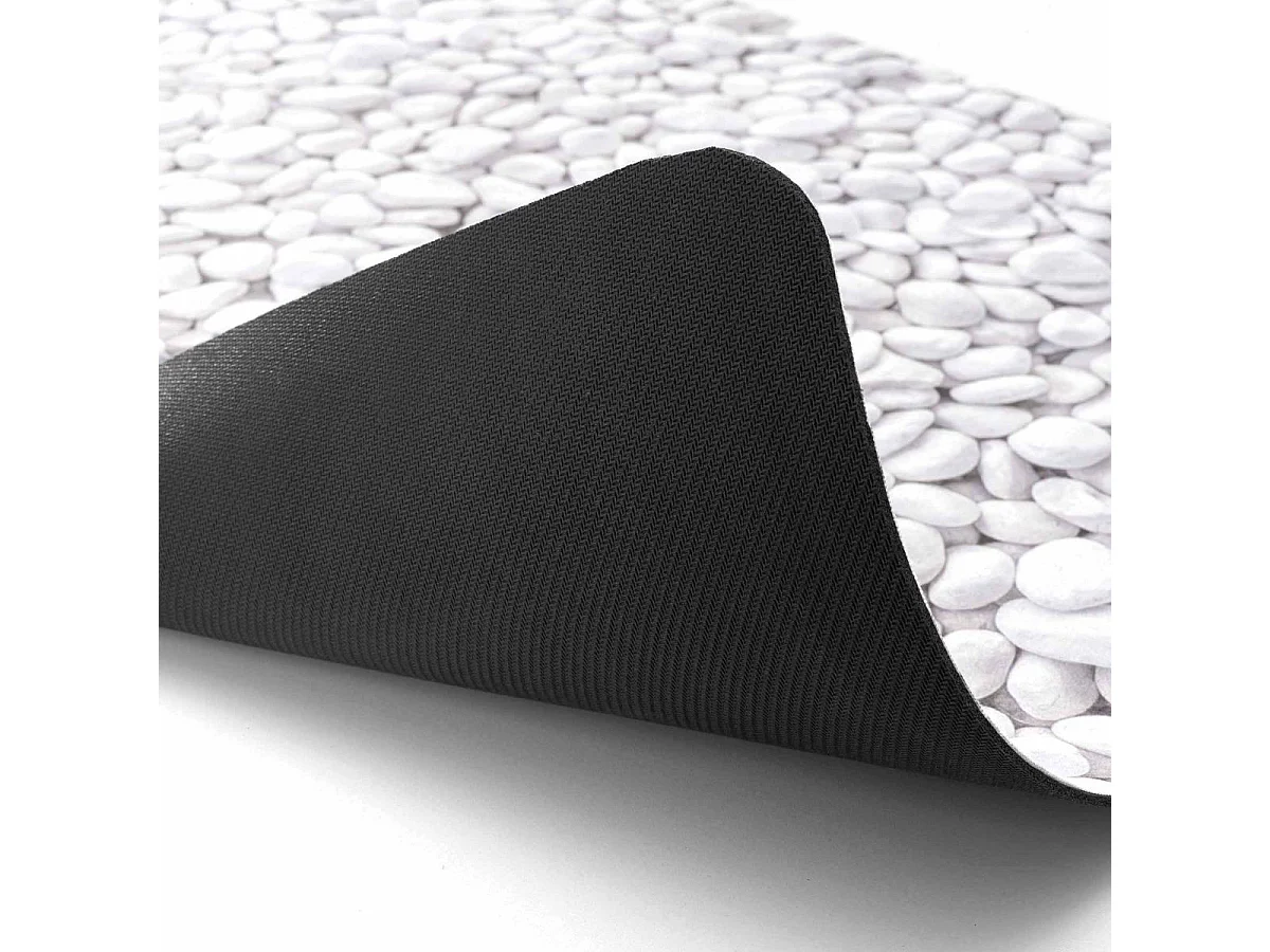 Tapis de Bain Imprimé "Leandra" 50x120cm Gris