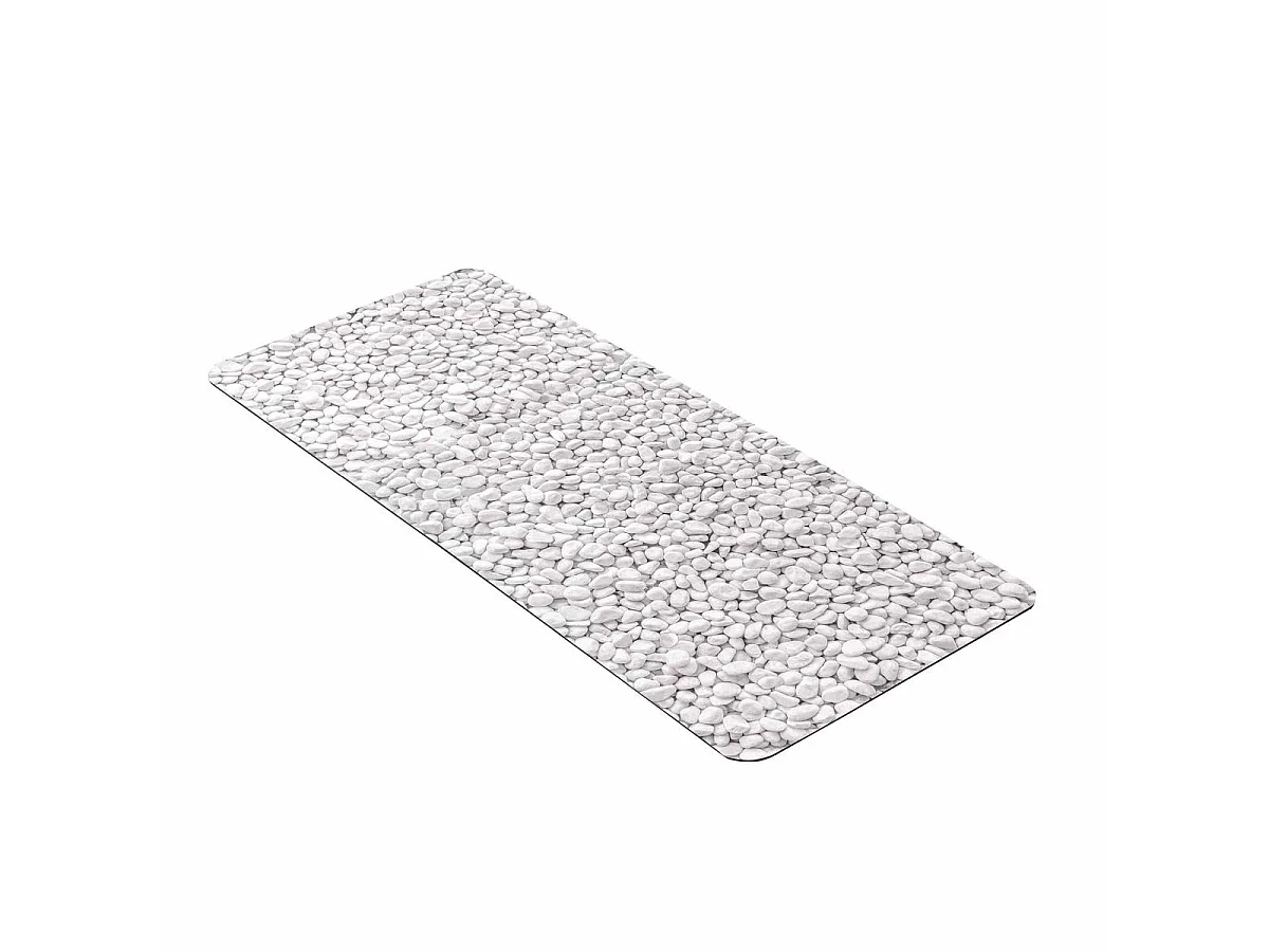Tapis de Bain Imprimé "Leandra" 50x120cm Gris