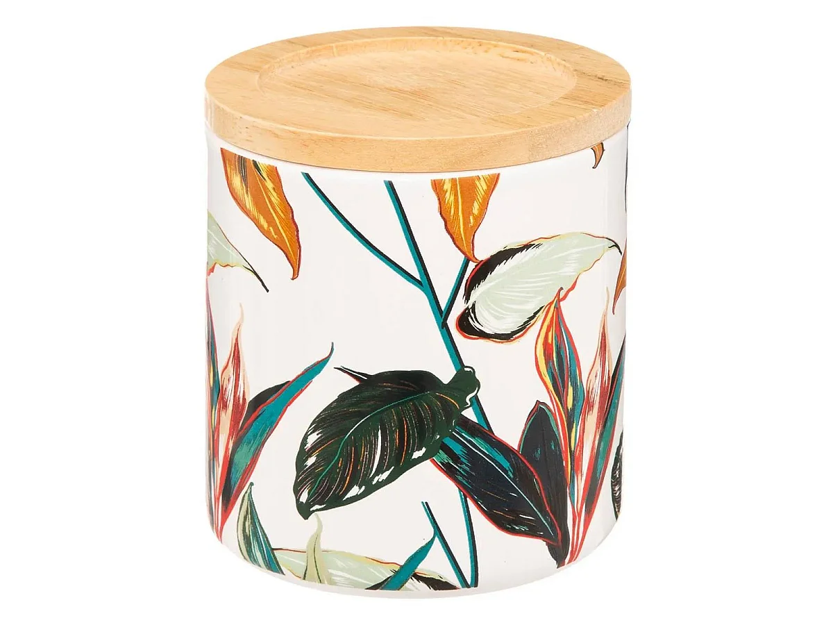 Pot à Coton Imprimé "Palawan" 11cm Multicolore