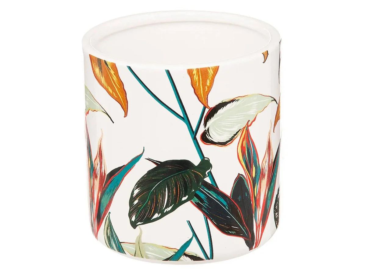 Pot à Coton Imprimé "Palawan" 11cm Multicolore