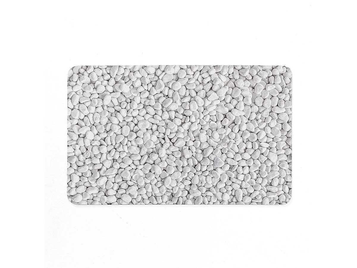 Tapis de Bain Imprimé "Leandra" 50x80cm Gris
