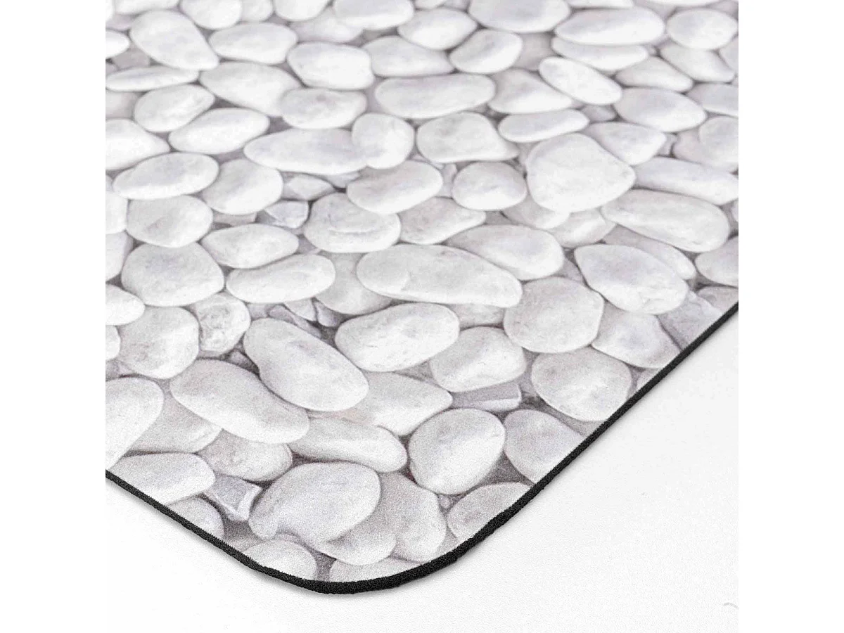 Tapis de Bain Imprimé "Leandra" 50x80cm Gris