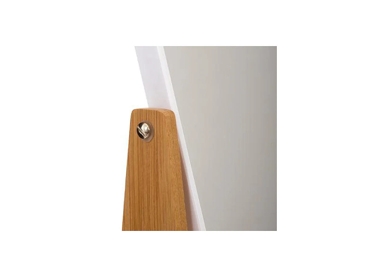 Miroir à Poser "Natureo" 22cm Naturel & Blanc