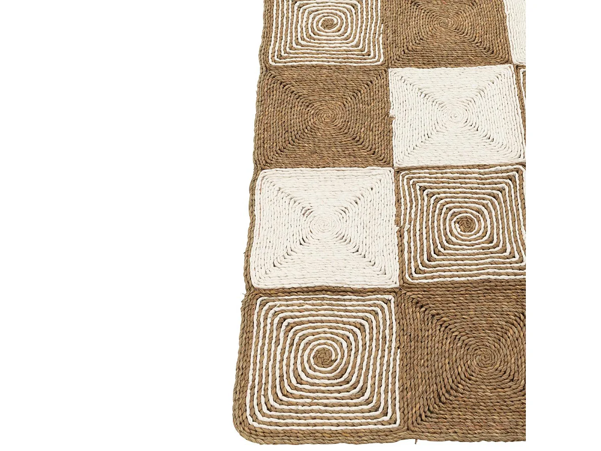 Tapis Déco "Tissage Corde" 122x153cm Naturel