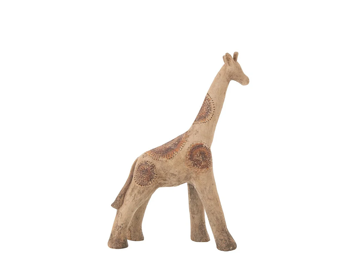 Statue Girafe Extérieur "Antik" 90cm Multicolore