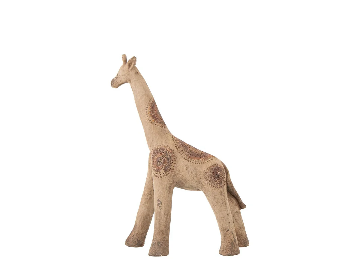 Statue Girafe Extérieur "Antik" 90cm Multicolore