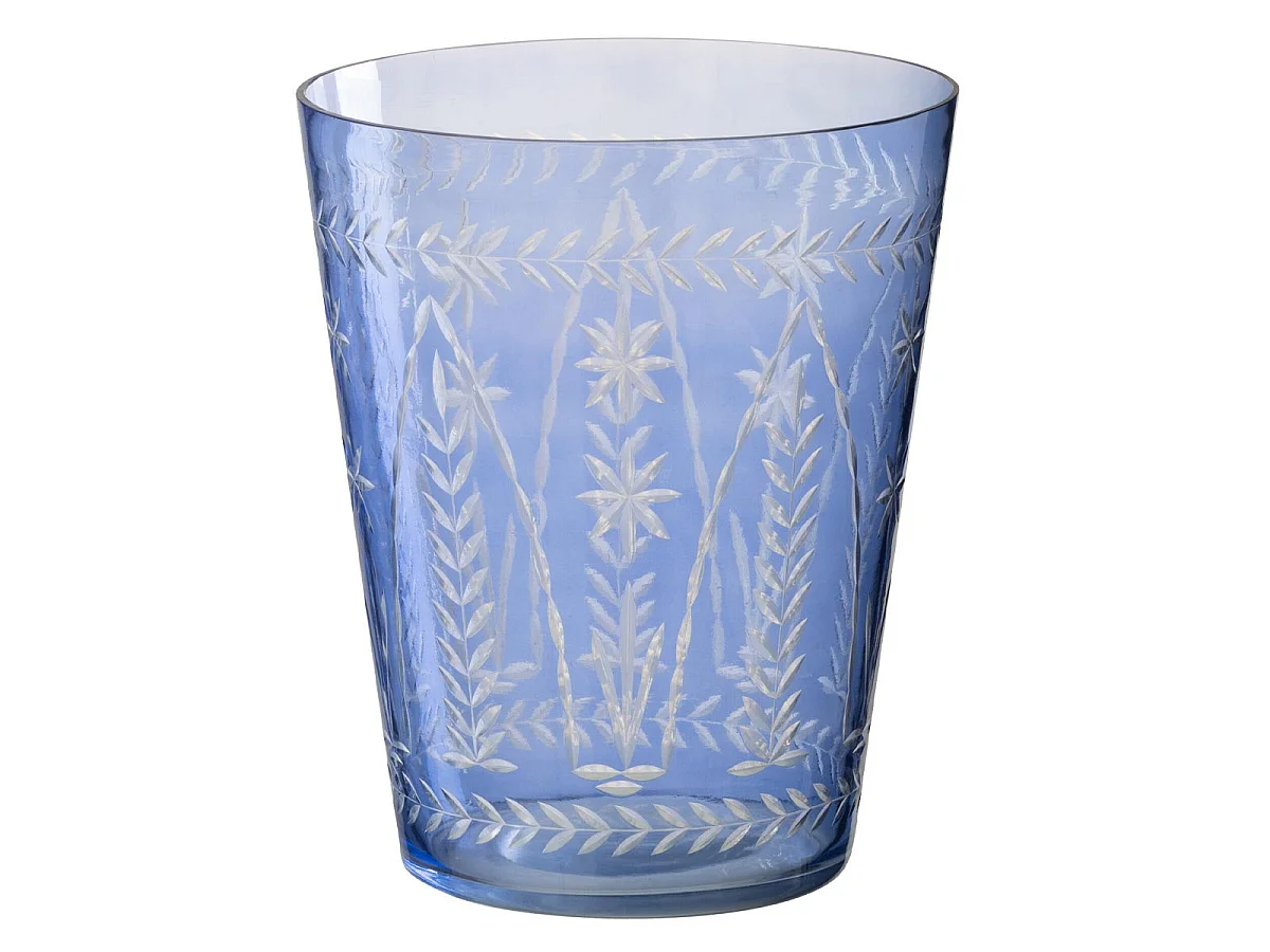 Vase en Verre "Tarifa" 23cm Bleu