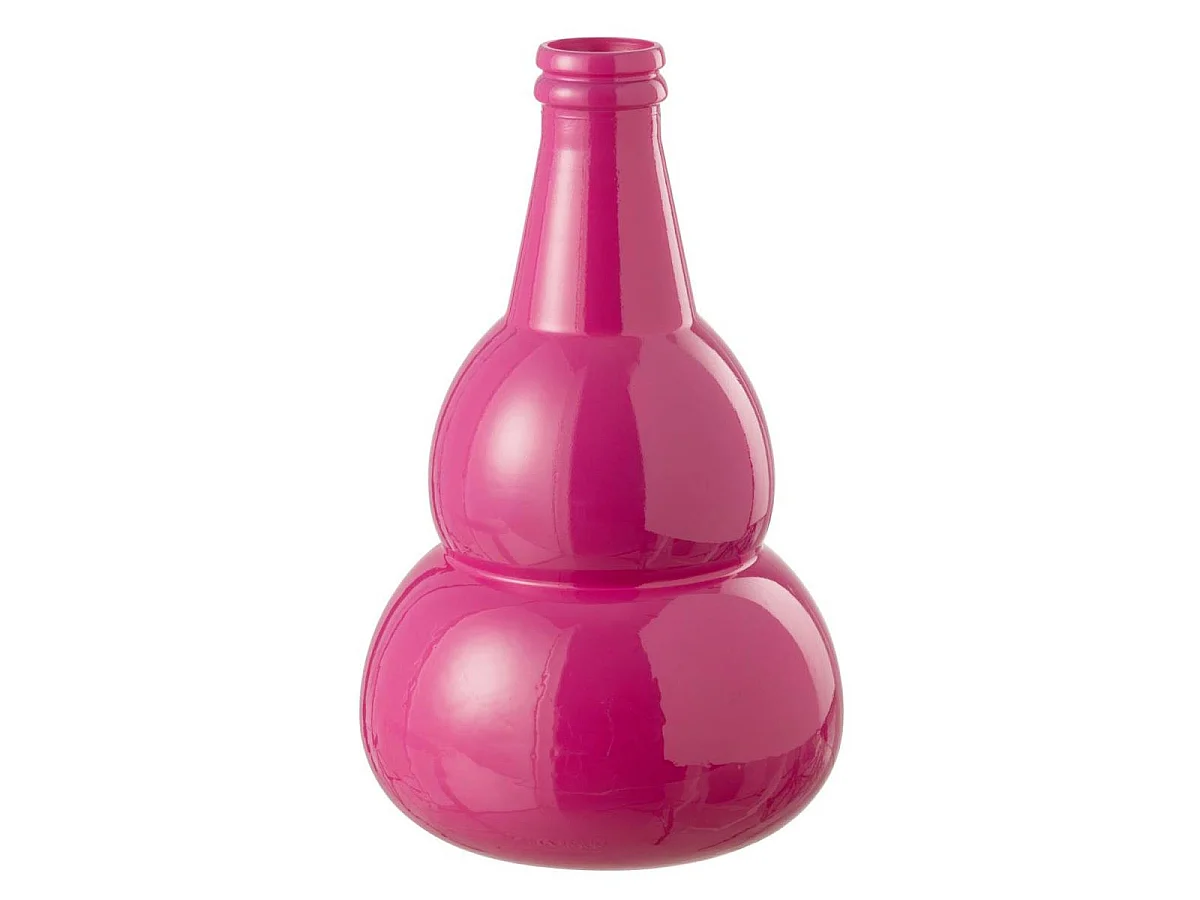 Vase Design en Verre "Cocoon" 45cm Rose