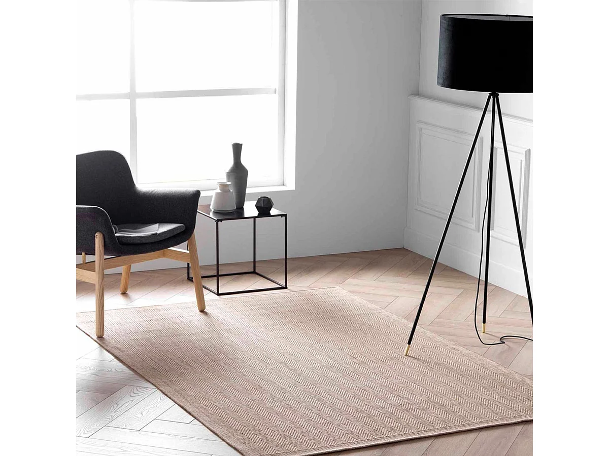 Tapis Déco Tissé "Ilem" 160x230cm Naturel
