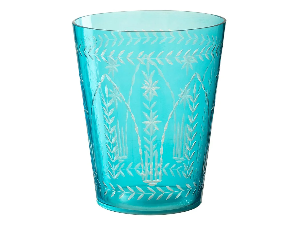 Vase en Verre "Tarifa" 23cm Bleu Azur