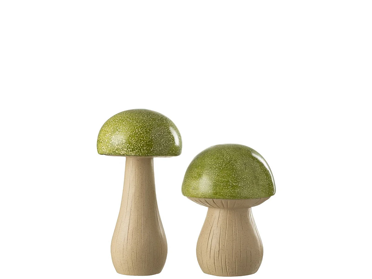 Lot de 2 Champignons Extérieur "Pasquale" 48cm Vert