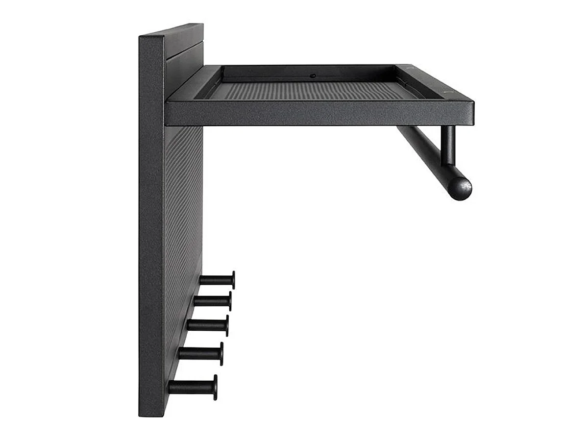 Patère Murale en Métal "Paulo" 75cm Noir