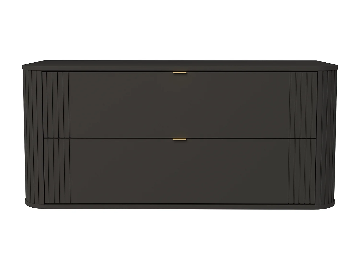 Meuble sous vasque suspendu - Noir - 120 cm - FILOR